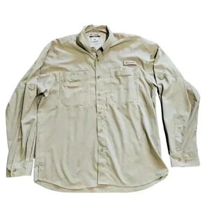 𝗖𝗼𝗹𝘂𝗺𝗯𝗶𝗮 𝘗𝘍𝘎 𝘚𝘩𝘪𝘳𝘵 Men's  Med 𝗘𝗨𝗖 𝗡𝗲𝘃𝗲𝗿 𝗪𝗼𝗿𝗻